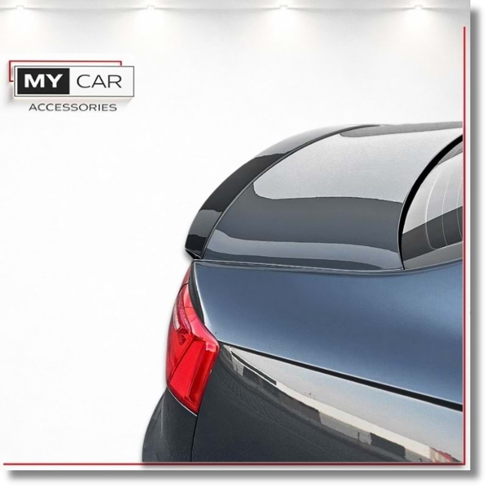 Audi A6 C7 FL 2015+ - Spoiler, S6 V2 Stil, Bagaj Üzeri, Piano Black Boyalı Ürün Yüzeyi, ABS