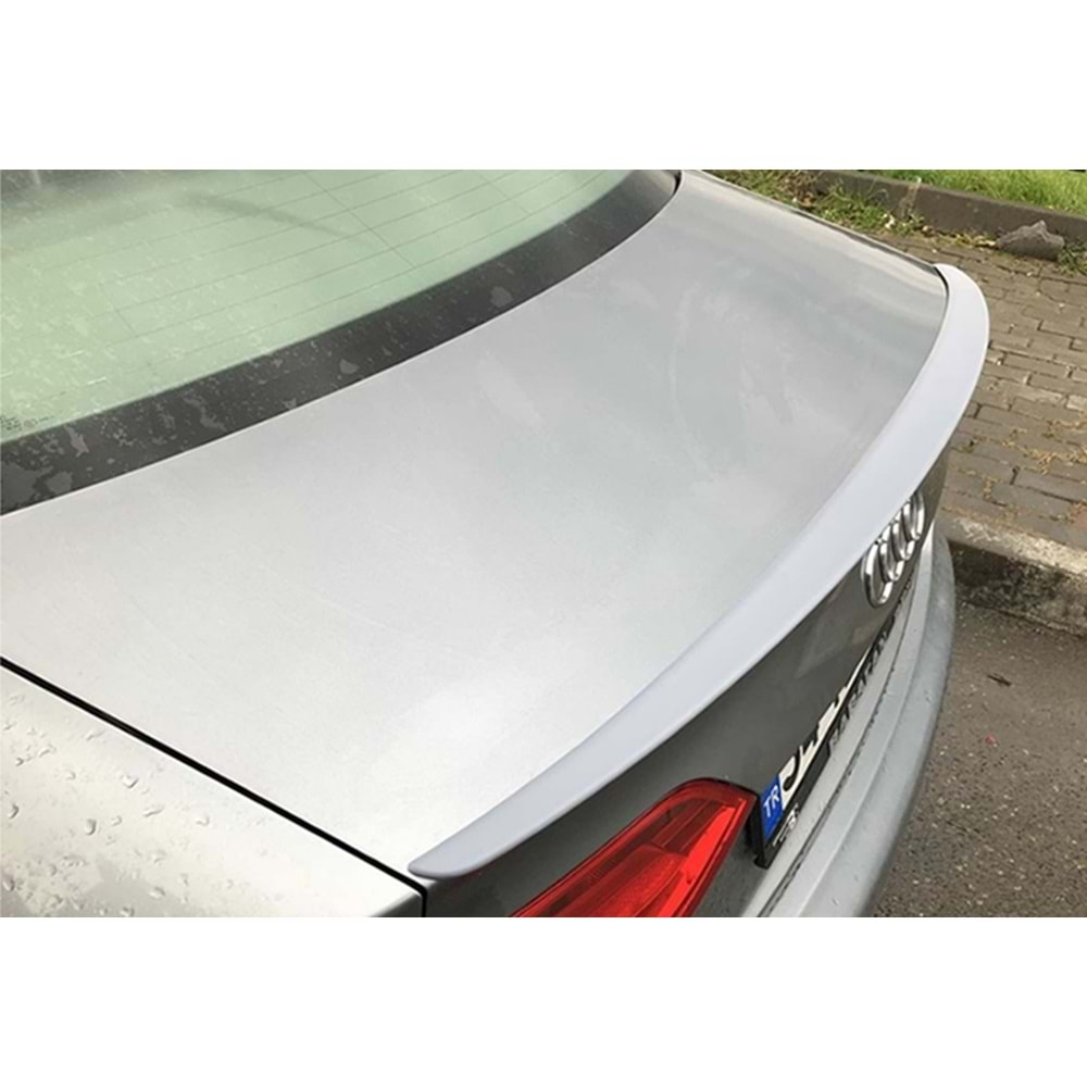 Audi A4 B8 2008+ - Spoiler S4 V2 Stil Stil Anatomik Bagaj Üzeri, İşlem Yapılmamış Ham Ürün Yüzeyi ABS