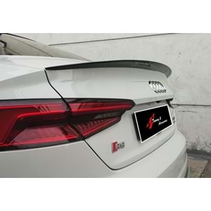 Audi A5 B9 CP 2D 2016+ - Spoiler S5 V2 Stil, Bagaj Üzeri, Piano Black Boyalı Ürün Yüzeyi, ABS