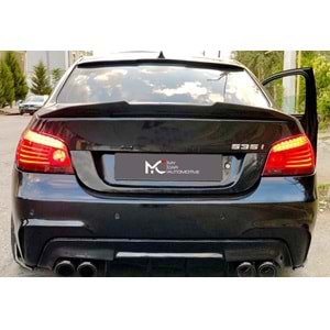 BMW E60 2003+ - Spoiler PSM V2 Stil, Bagaj Üzeri, Piano Black Boyalı Ürün Yüzeyi, ABS