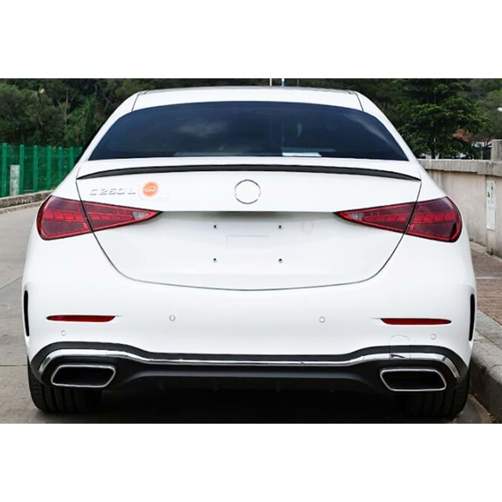 M. Benz W206 2021+ - Spoiler, AMG V2 Anatomik Stil, Bagaj Üzeri , Piano Black Boyalı Ürün Yüzeyi, ABS