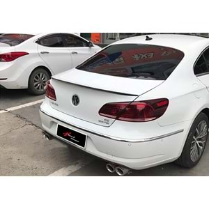 VW Passat CC 2008+ - Spoiler Oem Anatomik V2 Stil, Bagaj Üzeri, Piano Black Boyalı Ürün Yüzeyi, ABS