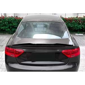 Audi A5 B8 SB 2007+ - Spoiler M4 V2 Stil, Bagaj Üzeri, Piano Black Boyalı Ürün Yüzeyi, ABS