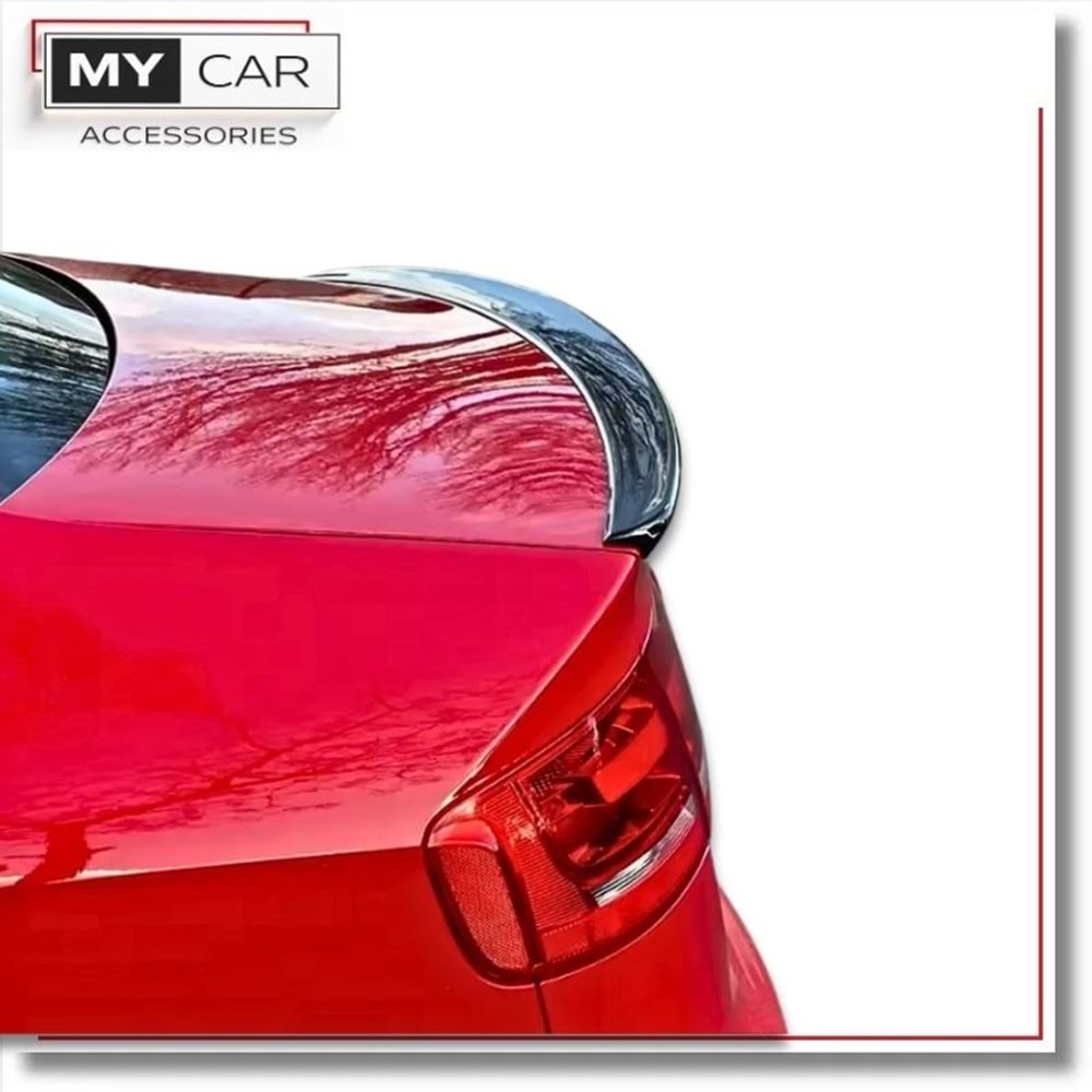 Audi A4 B8 FL 2012+ - Spoiler, S4 Anatomic V2 Stil, Bagaj Üzeri, Piano Black Boyalı Ürün Yüzeyi, ABS