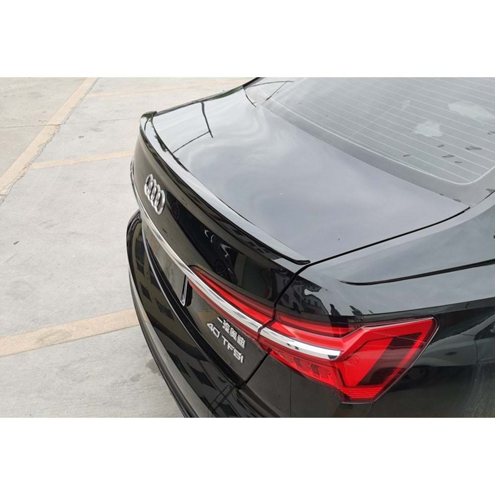 Audi A6 C8 2018+ - Spoiler, S6 V2 Anatomik Stil, Bagaj Üzeri, Piano Black Boyalı Ürün Yüzeyi, ABS