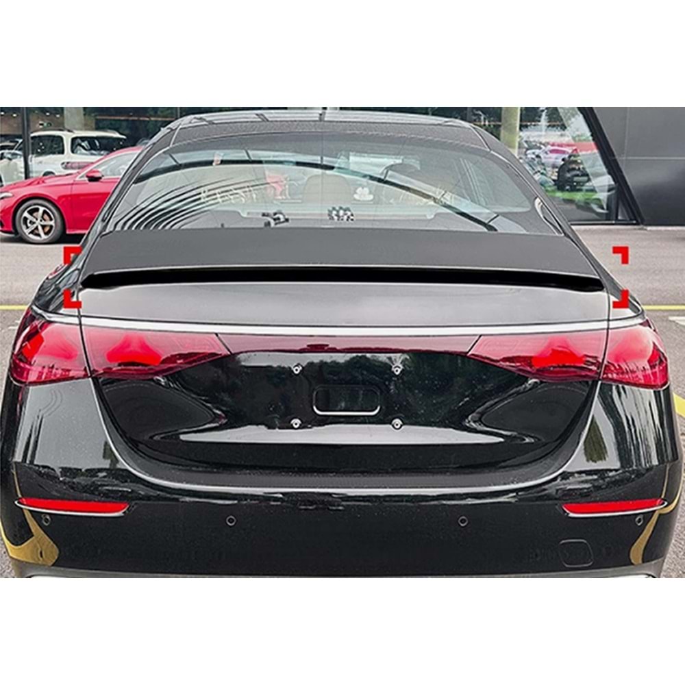 M. Benz W214 2024+ - Spoiler, E63 S V2 Anatomik Stil, Bagaj Üzeri, Piano Black Boyalı Ürün Yüzeyi, ABS