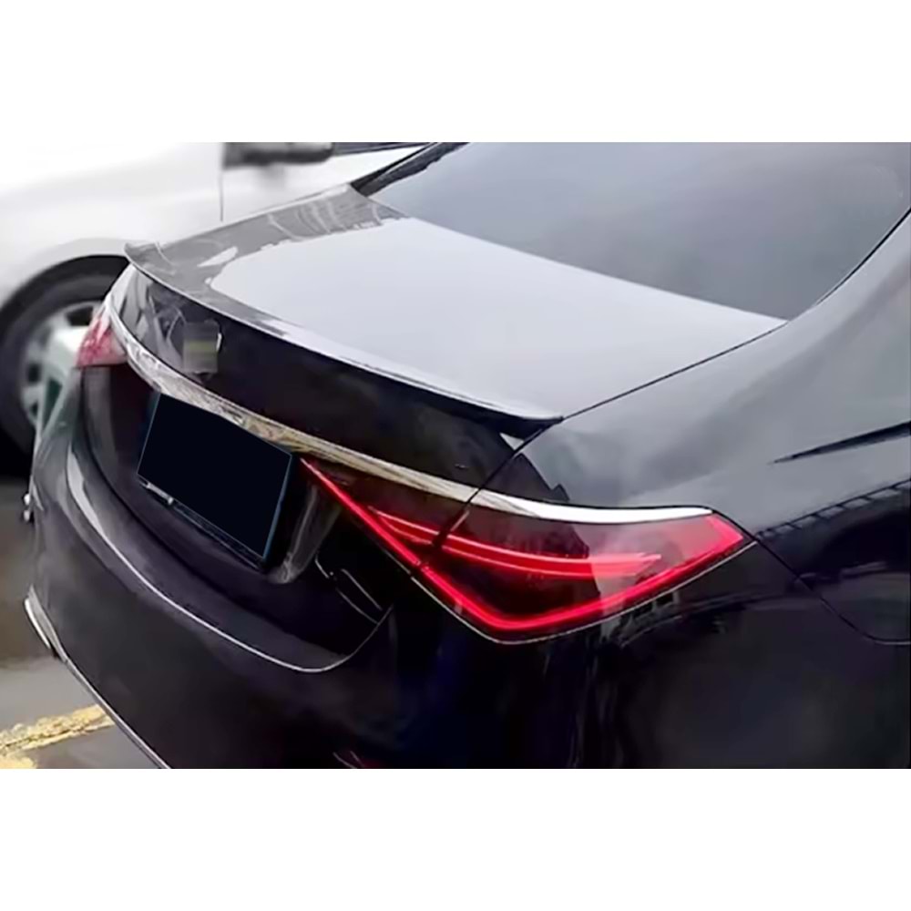 M. Benz W223 2020+ - Spoiler, AMG V2 Anatomik Stil, Bagaj Üzeri, Piano Black Boyalı Yüzey, ABS