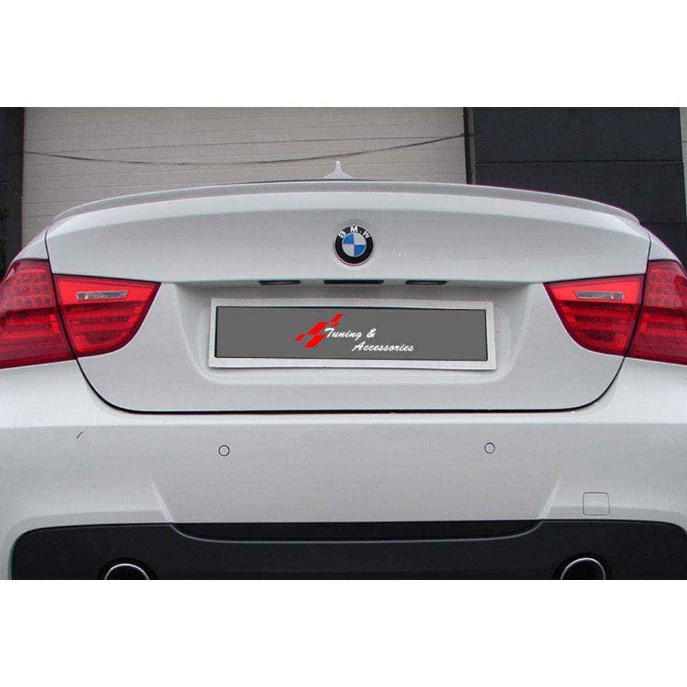 BMW E90 2004+ - Spoiler M3 V1 Stil, Bagaj Üzeri , İşlem Yapılmamış Ham Ürün Yüzeyi, ABS