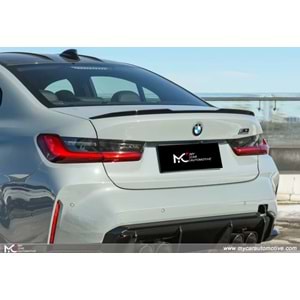 BMW G20 2019+ - Spoiler M3 V1 Stil Bagaj Üzeri, Piano Black Boyalı Ürün Yüzeyi ABS