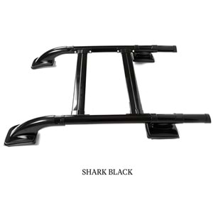 Nissan Navara 3 2014+ - Tavan Çıtası/Üst Shark V1 Stil, Mat Siyah Ürün Yüzeyi, Alm., Set