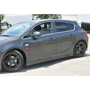Opel Astra J 2009+ - Marşpiyel Sport Stil, İşlemsiz Ham Yüzey Vakum Set