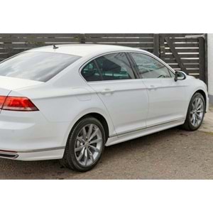 VW Passat B8 2015+ - Marşpiyel R Line Stil, İşlemsiz Ham Yüzey Vakum, Set