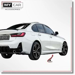 BMW G20 2019+ - Marşpiyel Çıta/Alt Yan, A Plus M Pack V1 Stil, Piano Black Parlak Ürün Yüzeyi, Vakum, Set