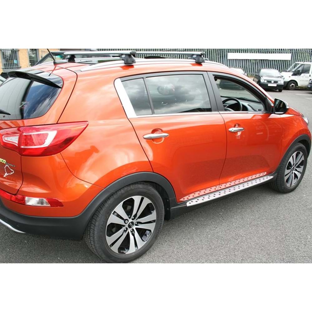 Kia Sportage 3 R 2010+ - Basamak/Yan, Noktalı Oem V1 Stil , ABS+Alüminyum Materyalli Ürün, Set