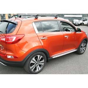 Kia Sportage 3 R 2010+ - Basamak/Yan, Noktalı Oem V1 Stil , ABS+Alüminyum Materyalli Ürün, Set
