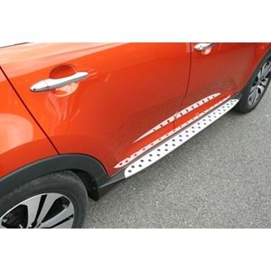 Kia Sportage 3 R 2010+ - Basamak/Yan, Noktalı Oem V1 Stil , ABS+Alüminyum Materyalli Ürün, Set