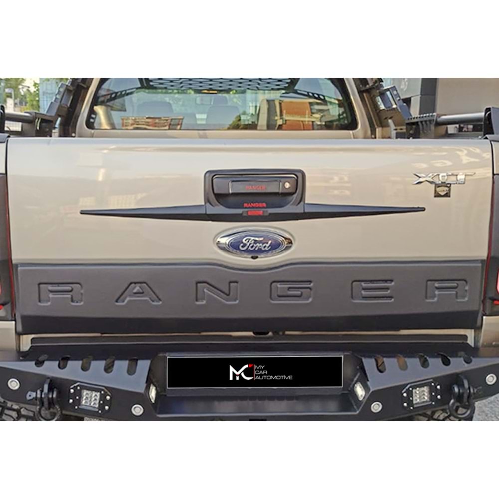 Ford Ranger T6 2011+ - Bagaj Kaplaması/Alt A Plus Yazılı Yarım, Mat Siyah Vkm.