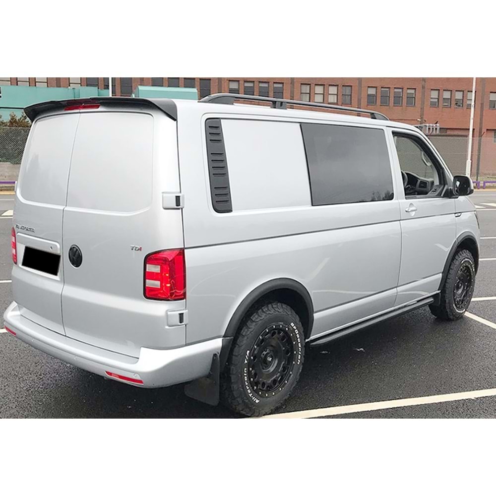VW Transporter T6.1 2016+ - Çamurluk Kaplaması/Üst, A Plus Oem V1 Stil, Mat Siyah Ürün Yüzeyi, Vakum, Set