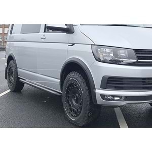 VW Transporter T6.1 2016+ - Çamurluk Kaplaması/Üst, A Plus Oem V1 Stil, Mat Siyah Ürün Yüzeyi, Vakum, Set