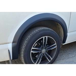 VW Transporter T6.1 2019+ - Çamurluk Kaplaması/Üst, A Plus Oem V1 Stil, Mat Siyah Ürün Yüzeyi, Vakum, Set