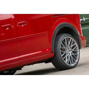 VW Caddy Mk3 FL2 2015+ - Çamurluk Kaplaması/Üst A Plus Alltrack V1 Stil, Mat Siyah Ürün Yüzeyi Vkm. Set